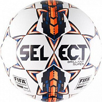 Футбольный мяч SELECT BRILLANT SUPER FIFA белый-оранжевый-синий